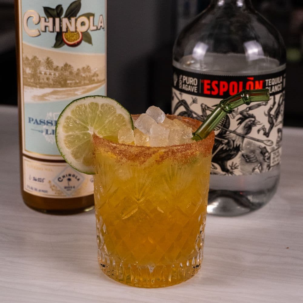 Passion Fruit Margarita with Espolon Tequila and Chinola