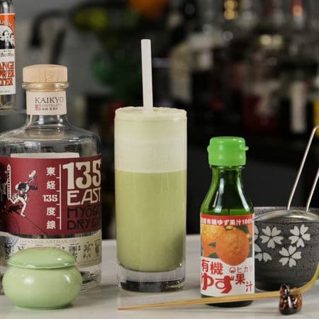 Matcha Ramos Gin Fizz