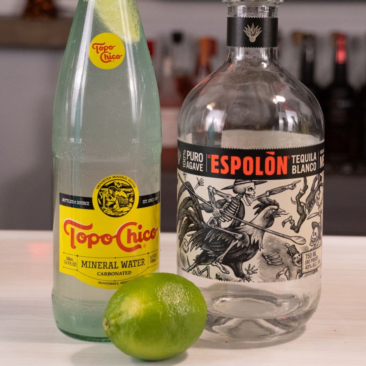 Ranch Water Cocktail in Topo Chico Bottle